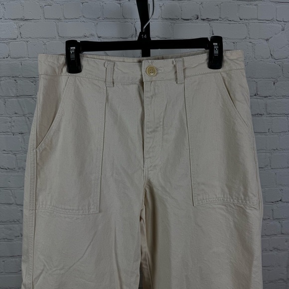 Ganni Extra Wide Leg Cream Color Bluebell Style Jeans Size 40 (8/10) - Picture 2 of 10